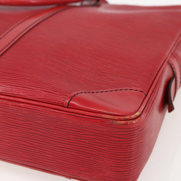 LOUIS VUITTON Epi Porte Documents Voyage Business Bag Red M54477 LV Auth 159411