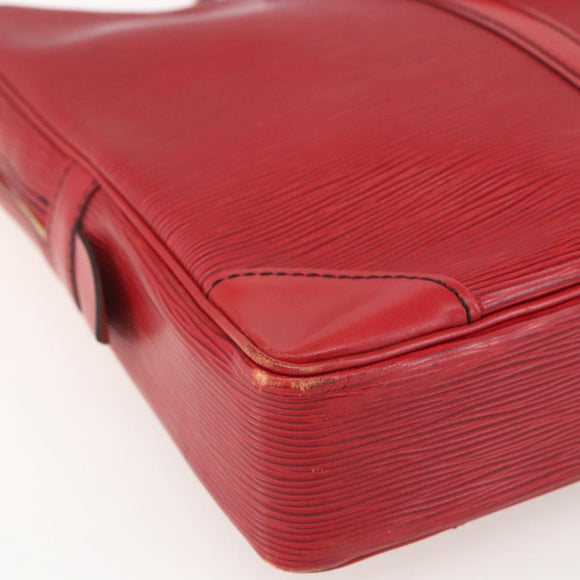 LOUIS VUITTON Epi Porte Documents Voyage Business Bag Red M54477 LV Auth 159411