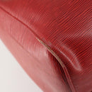 LOUIS VUITTON Epi Keepall 60 Boston Bag Red M42947 LV Auth 159412-16