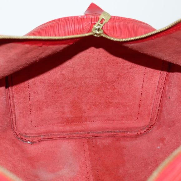 LOUIS VUITTON Epi Keepall 60 Boston Tasche Rot M42947 LV Auth 159412