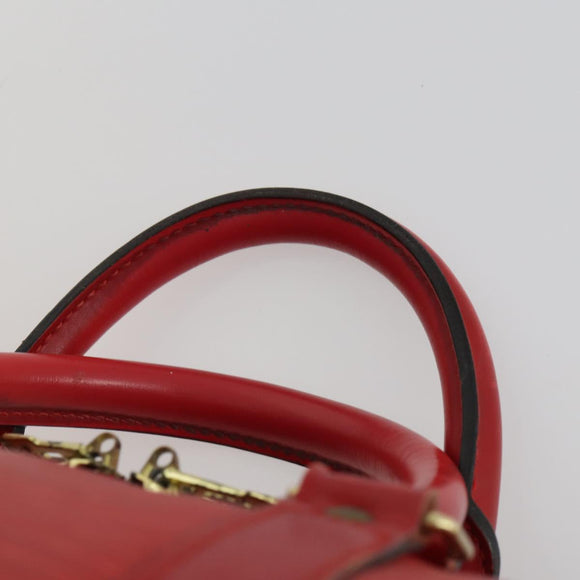 LOUIS VUITTON Epi Keepall 60 Boston Tasche Rot M42947 LV Auth 159412