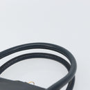 Salvatore Ferragamo Gancini Hand Bag Leather Navy Gold Auth 159421-8