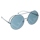 FENDI Runaway Sunglasses metal Blue Auth 159423V-1