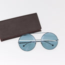FENDI Runaway Sunglasses metal Blue Auth 159423V-12