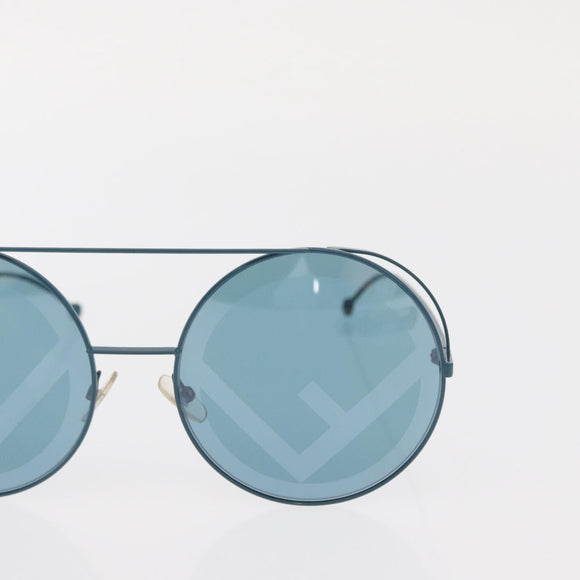 FENDI Runaway Sunglasses metal Blue Auth 159423V