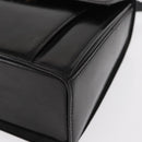 BALLY Hand Bag Leather 2way Black Gold Auth 159425-15