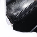 BALLY Hand Bag Leather 2way Black Gold Auth 159425-25