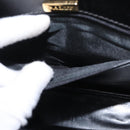 BALLY Hand Bag Leather 2way Black Gold Auth 159425-26