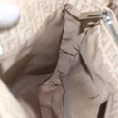 FENDI Zucchino Canvas Tote Bag Beige Gold Auth 159426-22