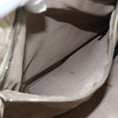 FENDI Zucchino Canvas Tote Bag Beige Gold Auth 159426-23