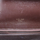 CELINE C Sulky Horse Carriage Shoulder Bag Canvas Beige Gold Auth 159431-17