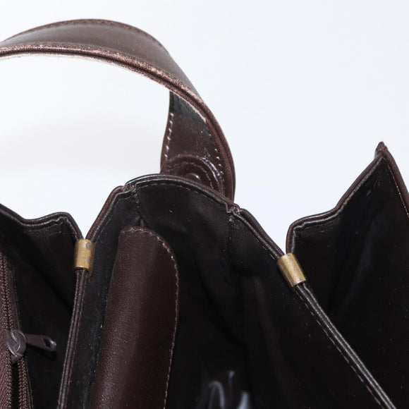 CELINE C Sulky Horse Carriage Shoulder Bag Canvas Beige Gold Auth 159431