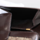 CELINE C Sulky Horse Carriage Shoulder Bag Canvas Beige Gold Auth 159431-21