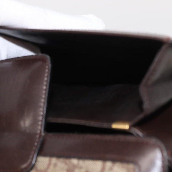 CELINE C Sulky Horse Carriage Shoulder Bag Canvas Beige Gold Auth 159431