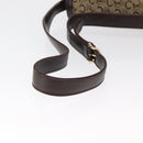 CELINE C Sulky Horse Carriage Shoulder Bag Canvas Beige Gold Auth 159431-8