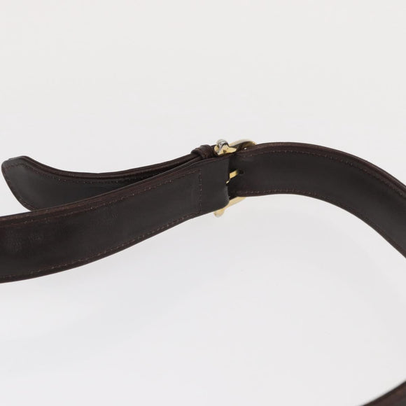 CELINE C Sulky Horse Carriage Shoulder Bag Canvas Beige Gold Auth 159431