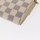 LOUIS VUITTON Damier Azur Portefeuille Sarah Long Wallet N61735 LV Auth 159435-16