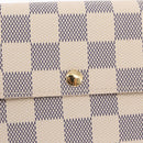 LOUIS VUITTON Damier Azur Portefeuille Sarah Long Wallet N61735 LV Auth 159435-17