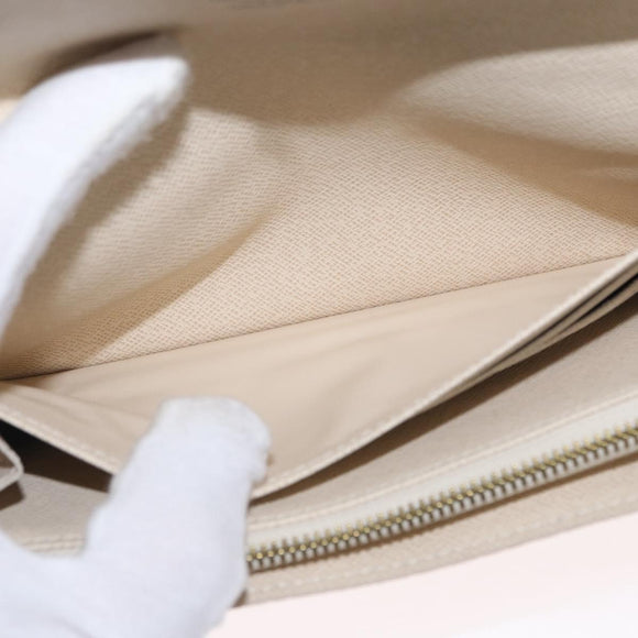 LOUIS VUITTON Damier Azur Portefeuille Sarah Long Wallet N61735 LV Auth 159435