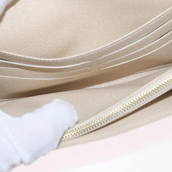 LOUIS VUITTON Damier Azur Portefeuille Sarah Long Wallet N61735 LV Auth 159435