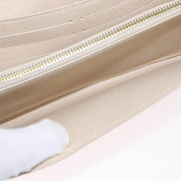 LOUIS VUITTON Damier Azur Portefeuille Sarah Long Wallet N61735 LV Auth 159435