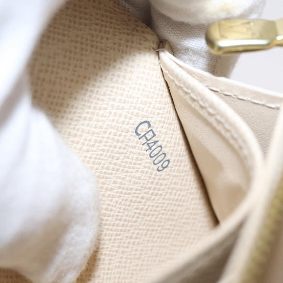 LOUIS VUITTON Damier Azur Portefeuille Sarah Long Wallet N61735 LV Auth 159435