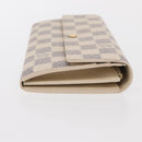 LOUIS VUITTON Damier Azur Portefeuille Sarah Long Wallet N61735 LV Auth 159435-3