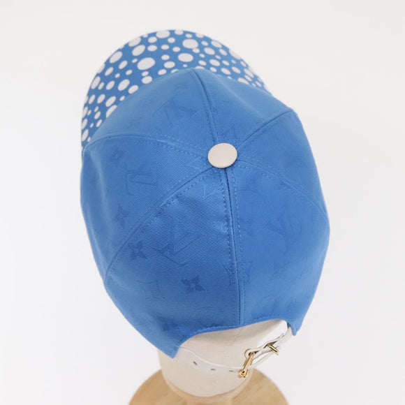 LOUIS VUITTON Monogram Yayoi Kusama Infinity Dot Cap Blue M7068M Auth 159436SM