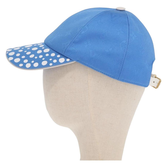 LOUIS VUITTON Monogram Yayoi Kusama Infinity Dot Cap Blue M7068M Auth 159436SM