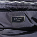 PRADA Boston Bag Nylon 2way Blue Silver Auth 159437SAV-18