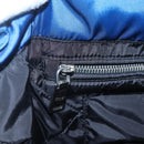 PRADA Boston Bag Nylon 2way Blue Silver Auth 159437SAV-19