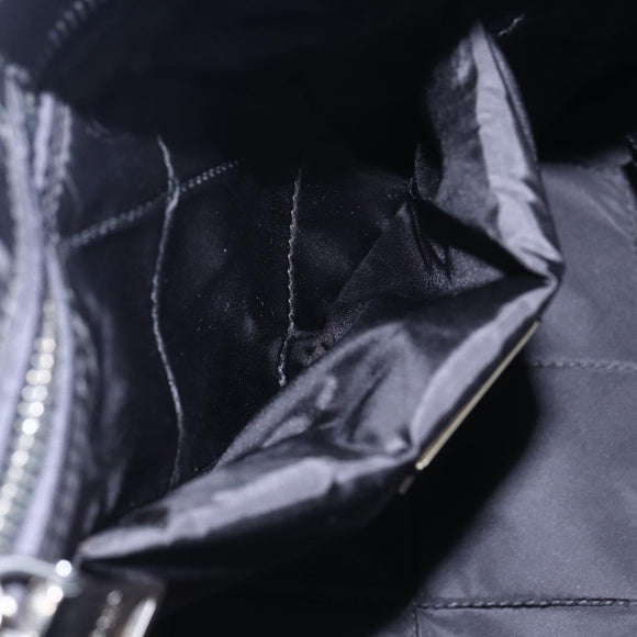 PRADA Boston Bag Nylon 2way Blue Silver Auth 159437SAV