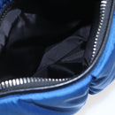 PRADA Boston Bag Nylon 2way Blue Silver Auth 159437SAV-26