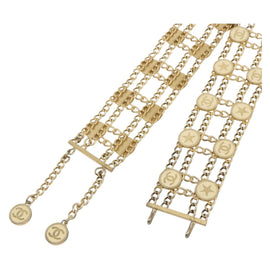 CHANEL Chain Belt metal Gold CC Auth 159438SAM - 0