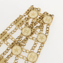 CHANEL Chain Belt metal Gold CC Auth 159438SAM-4