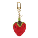 LOUIS VUITTON Bag Charm Very Licious Crochet Charm Red M02583 LV Auth 159439SM-1