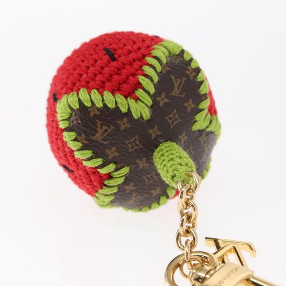 LOUIS VUITTON Bag Charm Very Licious Crochet Charm Red M02583 LV Auth 159439SM