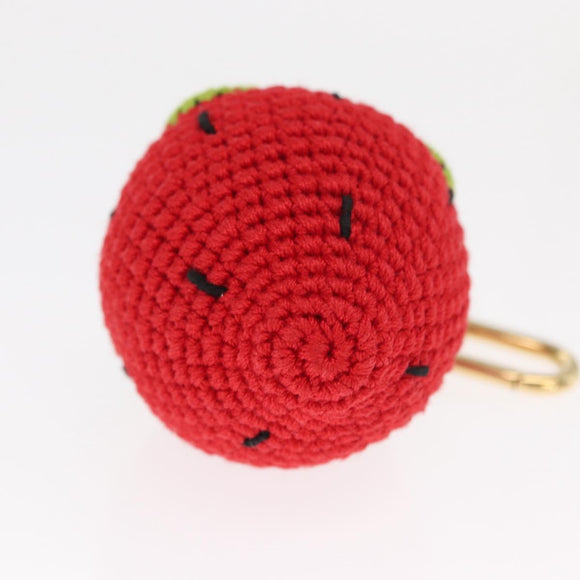 LOUIS VUITTON Bag Charm Very Licious Crochet Charm Red M02583 LV Auth 159439SM