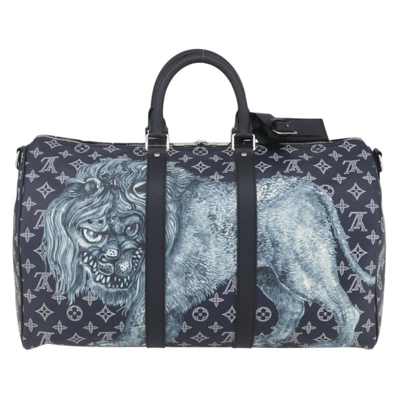 LOUIS VUITTON Monogram Savanna Keepall Bandouliere 45 Bag M54129 Auth 159443SM