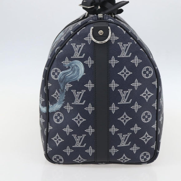 LOUIS VUITTON Monogram Savanna Keepall Bandouliere 45 Bag M54129 Auth 159443SM