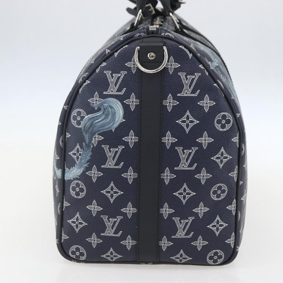 LOUIS VUITTON Monogram Savanna Keepall Bandouliere 45 Bag M54129 Auth 159443SM