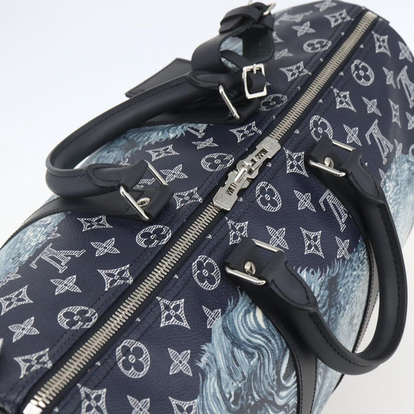 LOUIS VUITTON Monogram Savanna Keepall Bandouliere 45 Bag M54129 Auth 159443SM