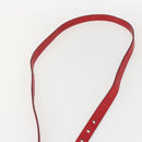 FENDI Mamma Baguette Shoulder Bag Leather 2way Red Gold Auth 159444SM-27