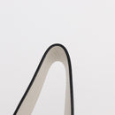 PRADA Clutch Bag Leather Silver White Auth 159445V-14