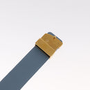 LOUIS VUITTON Monogram Denim CeintureLV New Wave Belt Blue M0146 Auth 159446SM-19