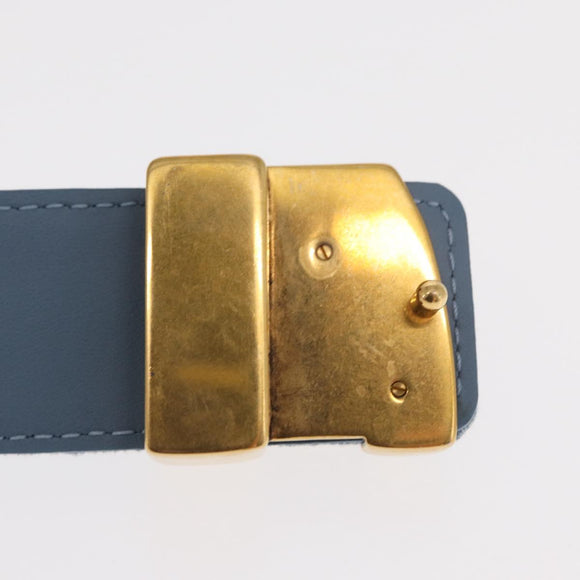 LOUIS VUITTON Monogram Denim CeintureLV New Wave Belt Blue M0146 Auth 159446SM