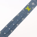 LOUIS VUITTON Monogram Denim CeintureLV New Wave Belt Blue M0146 Auth 159446SM-8