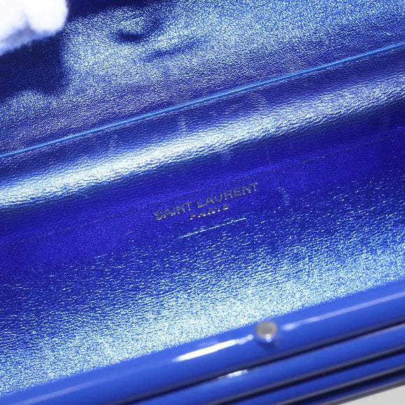 SAINT LAURENT Cassandra Shoulder Bag plastic Blue Auth 159447SAV