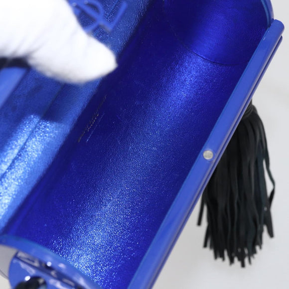 SAINT LAURENT Cassandra Shoulder Bag plastic Blue Auth 159447SAV