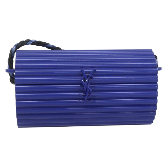 SAINT LAURENT Cassandra Shoulder Bag plastic Blue Auth 159447SAV